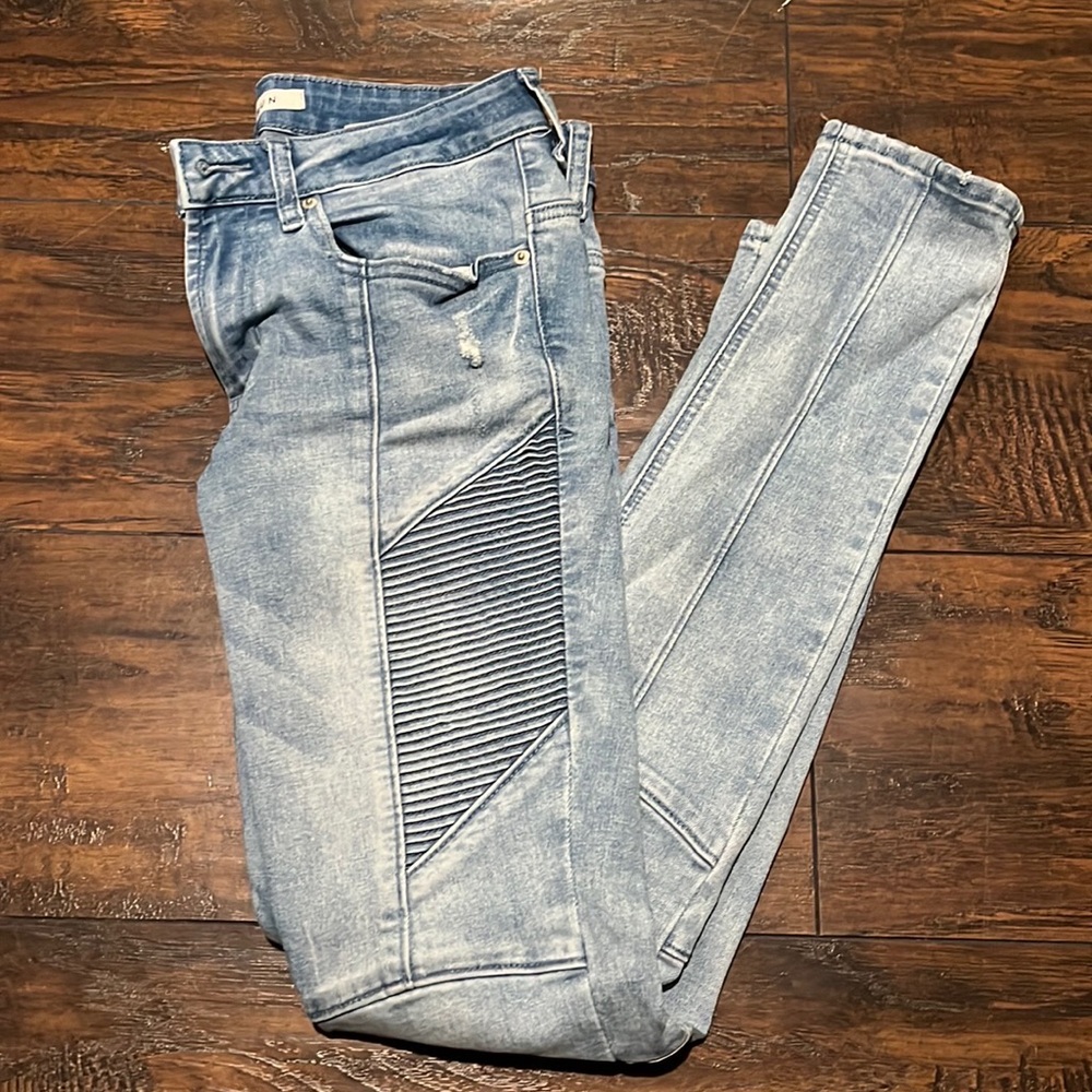 PacSun Light Biker Stacked Skinny Jeans